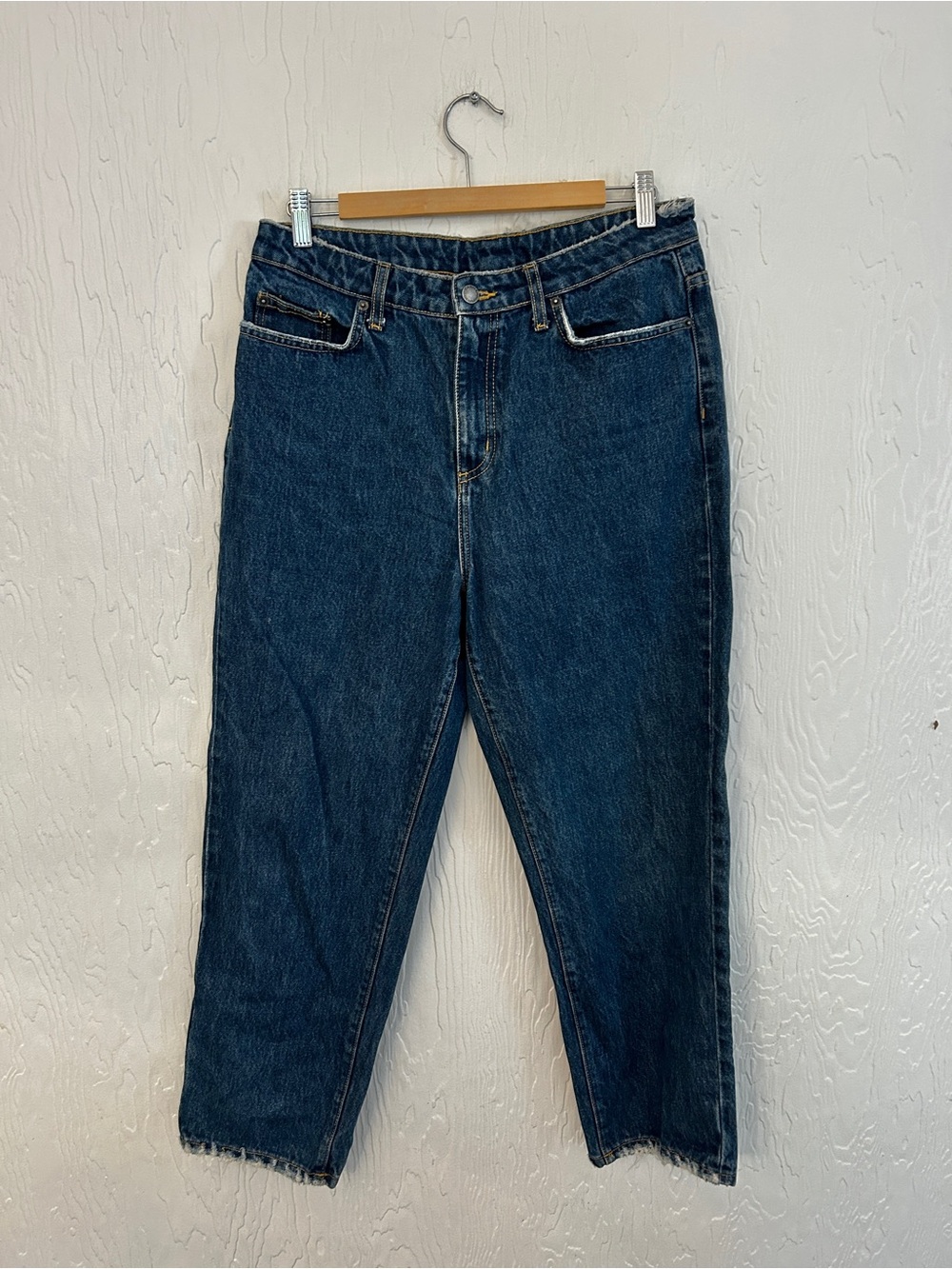 CARMAR High Rise Straight Leg Jeans Blue Size 29 Cotton